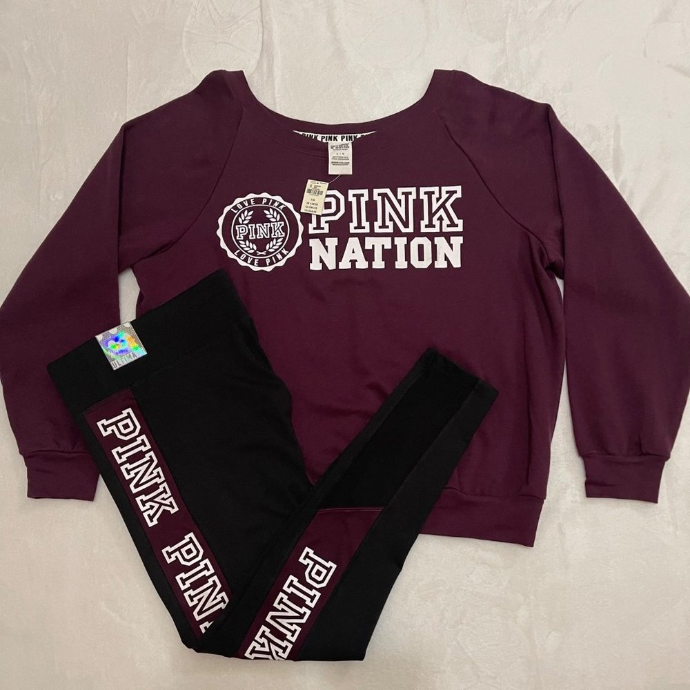 PINK Victoria Secret Sweatshirt Legging Set!!!